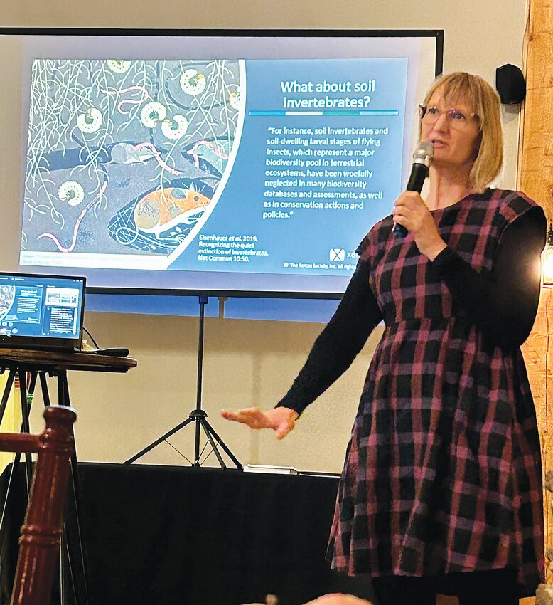 Stephanie Frischie of the Xerces Society was guest speaker Monday at the annual meeting of the Montgomery County Soil &amp; Water Conservation District. This year's event was held at Stone Creek Lodge.