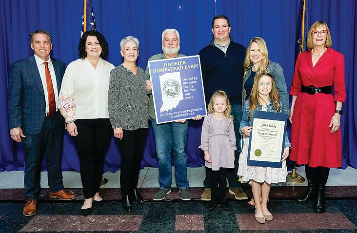 The Gentry family received a centennial award.
