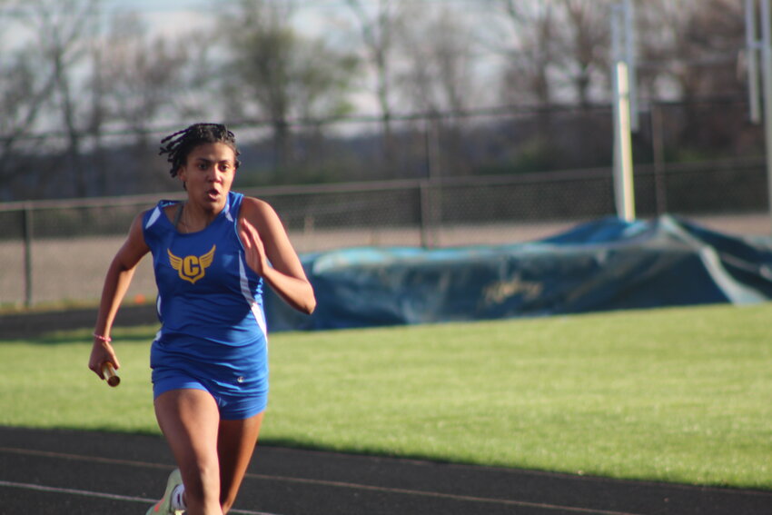 Crawfordsville's Bea Swick helped Crawfordsville secure a 3rd place finish in both the 4x100 and 4x200 relays on Friday at the 52nd annual Charger Relays