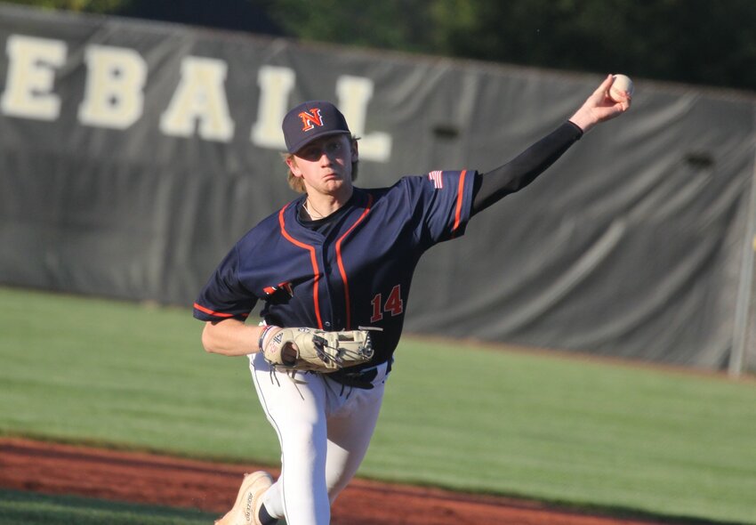Charger senior ace and Wabash commit Jarrod Kirsch continued his sensational season with a 3-hit shutout vs Lebanon on Tuesday as North Montgomery won its 7th straight in an 8-0 win.