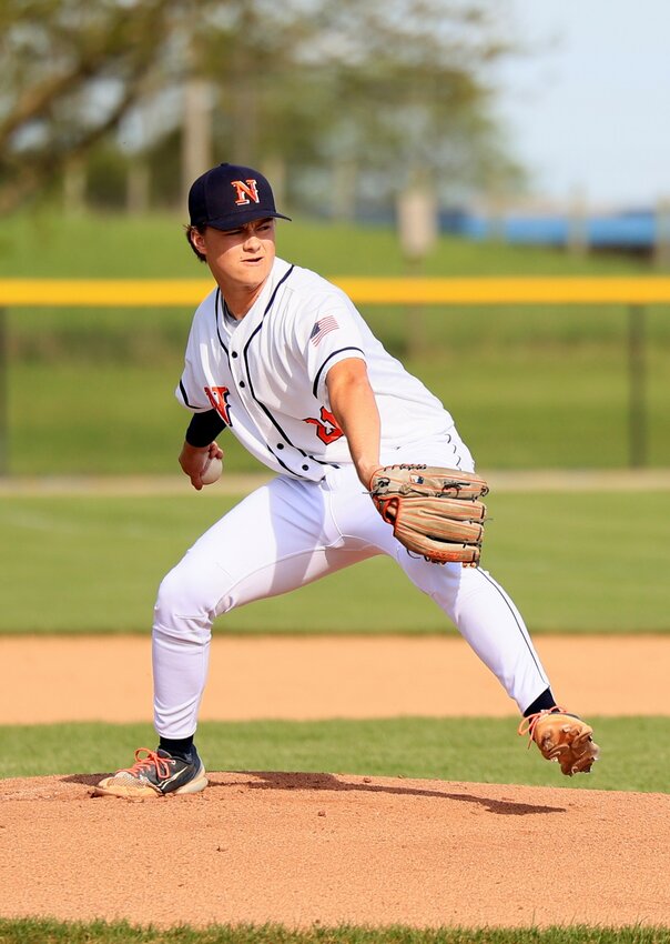 Charger junior Cade Cole was excellent on the mound for North Montgomery in their 6-0 shutout of Lebanon on Wednesday.