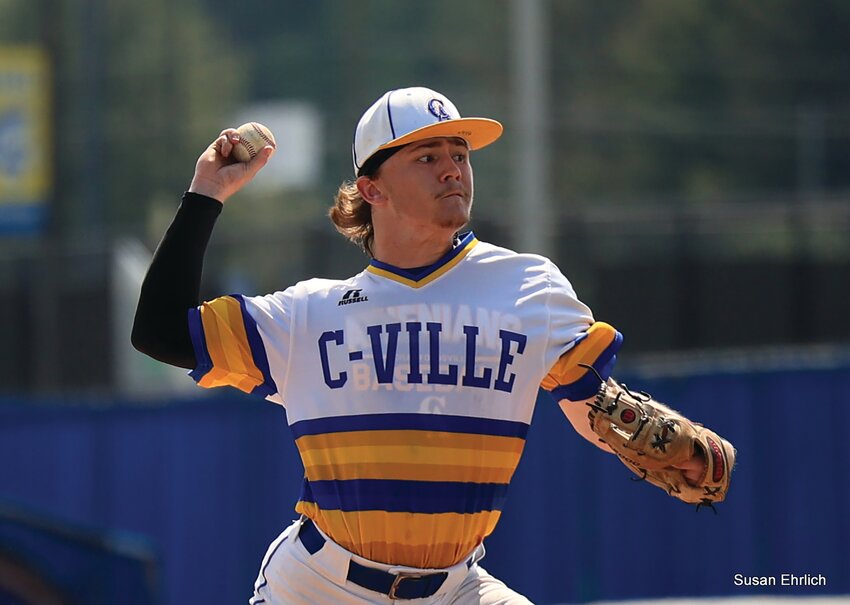 Senior Bryce Dowell hit a big three run home run for Crawfordsville in their 7-1 win on Saturday over West Lafayette. Dowell also pitched two innings and struck out three.