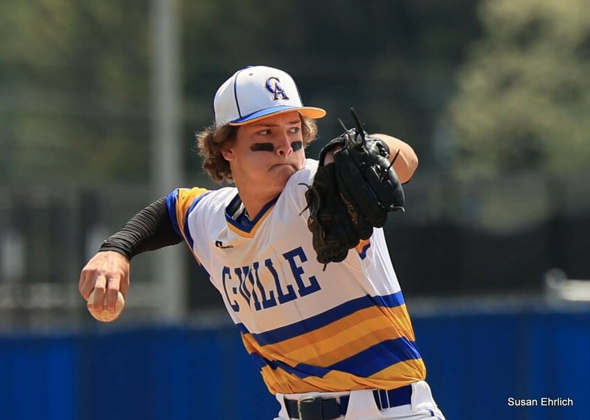 Jude Coursey had a big 2RBI double and pitched 5.2 innings of relief for CHS in their 12-2 county and Sagamore Conference sweep of North Montgomery on Thursday.