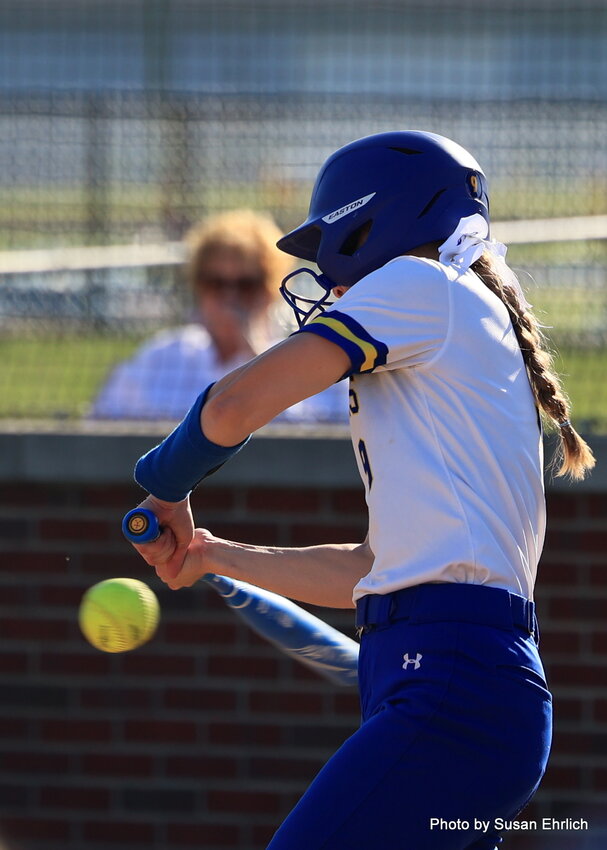 Freshman Sabella Moore helped anchor the Athenian defense and also scored three runs while driving in three in the 12-2 win over county rival North Montgomery on Wednesday.