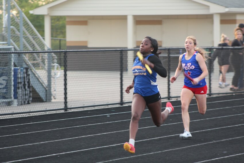 Crawfordsville's Naarah Byard went a perfect 4-4 at the Sagamore Conference meet winning the 100 meter dash, long jump, and the 4x100 and 4x400 relays.