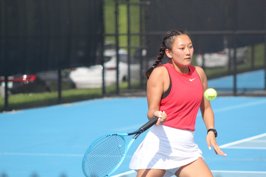 Southmont senior Hanna Long will advance to the individual tournament as she secured a win for the Mounties at one singles on Wednesday.