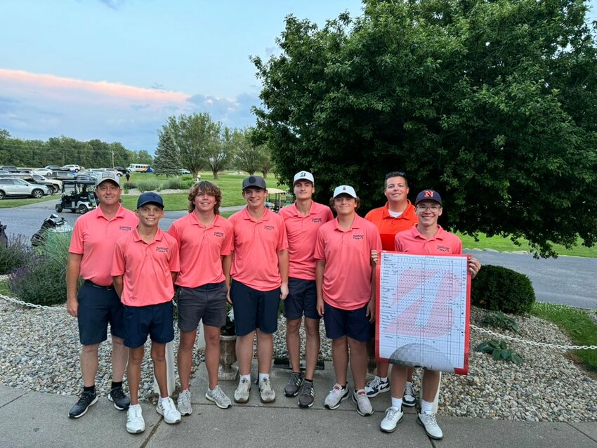 North Montgomery boys golf secured the county title on Thursday with a 340. North did so by having all four scores be 88 or better as Neal Jeffery and Alex Chapman led the way with 82&rsquo;s.