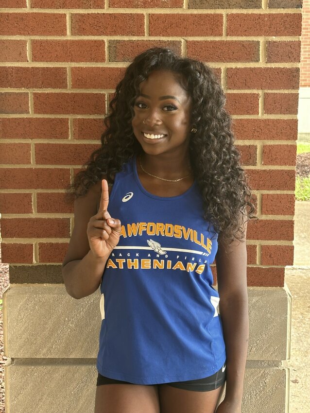 Crawfordsville's Na'arah Byard broke both the 100 meter dash and the long jump record for the Athenians while also being the 1st CHS athlete to make the state finals since 2010.