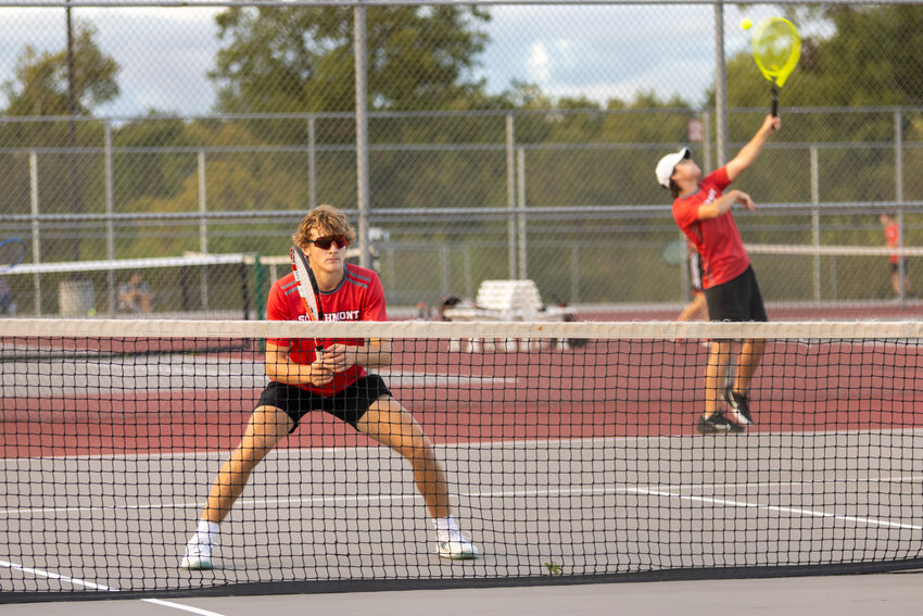 The No. 1 doubles match on Tuesday in the first round of the Crawfordsville sectional was the closest. Southmont’s team of Owen McCutchan and Dean McGaughey defeated Austin Biddle and Carter Thompson.