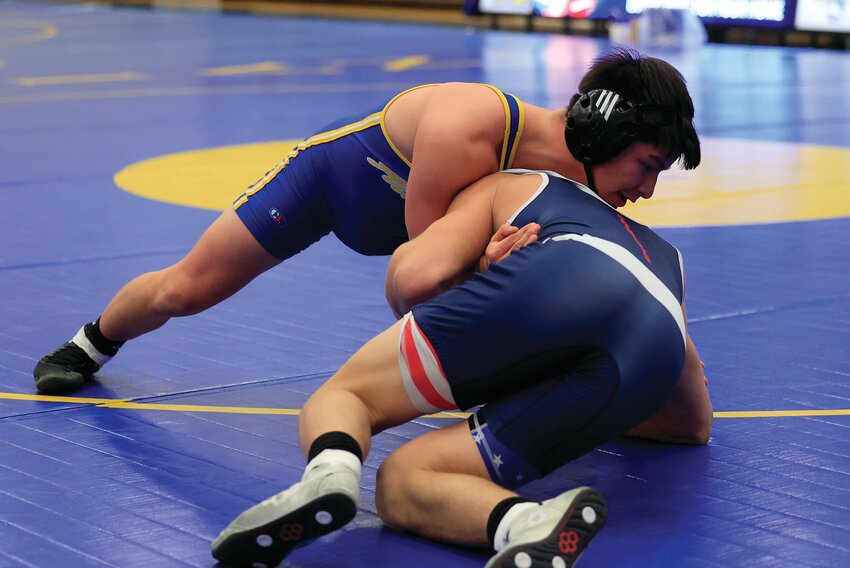 Jaziel Gil Herera competes for Crawfordsville against Seeger on Thursday.