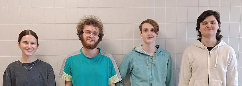 Pictured, from left, are Evelyn Zachary, Johnathan Severe, Tovi Powell and Owen McCutchan.