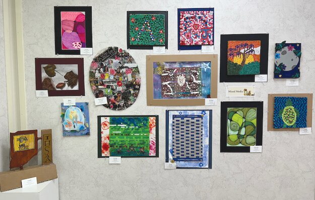Photos Provided  Creations from area art students is now on display at the Crawfordsville District Public Library as part of the annual Tri Kappa Art Show.