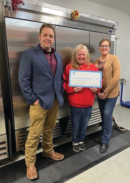 The Valero Renewables plant in Linden contributed $10,000 to FISH Food Pantry so it could replace a refrigerator and purchase food items. Pictured, from left, are Jake Peterson, Valero Linden Plant Manager, Ellen Simpson, Pantry director, and Mary Broadstreet, Valero Linden office coordinator. January through March are the lowest times for donations, and the grant helped provide nutrition for those in need. During both January and February 2025 FISH has served more than 500 families. Community partners like Valero, local contributors of both cash and goods and food drives help to keep the pantry shelves stocked to support hungry neighbors. Call Pantry Director&nbsp;Ellen Simpson at 765-362-3474, write to P.O. Box 261, Crawfordsville, IN 47933 or follow FISH on Facebook to contribute or to volunteer.