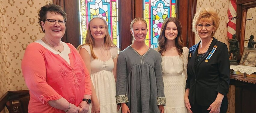 Pictured, from left, are Melody Davis, Ava Nunan, Celeste Moore, Evelyn Zachary and Michele Borden.
