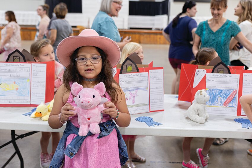Laura Hose Elementary School students held a County Fair at the 4-H Fairgrounds where they presented an animal of their choice (in the form of plush, figure, doll, etc.) to visitors. May 16, 2025.