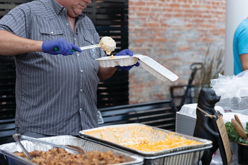 Crawfordsville Main Street hosted its first Lunch on the Plaza for the season on Friday.  Food was prepared and served by Swick&rsquo;s Kitchen &amp; Emporium.  Entertainment was by the Gray Beard Duo. The next event is 11:30 a.m. to 1 p.m. July 18.
