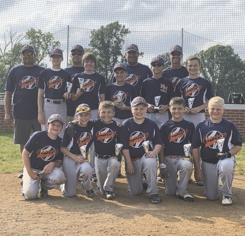 The North Montgomery Baseball Club 12U team earned a No. 1 seed and finished runner-up this past weekend at the Franklin Park All-Star Summer Bash in Greenfield. PICTURED ABOVE: Back Row L-R: Coaches TJ Hinds, Bill Warren, Ryan Brown, and Ryan Cole. Middle Row L-R: Kelby Harwood, Beckett Martin, Landen Dobson, Nolyn Brown, and Cade Cole. Front Row L-R: Crew Cole, Blake Welch, Keaton Brown, Dane Elliot, Jack Warren, and Tucker Hinds.