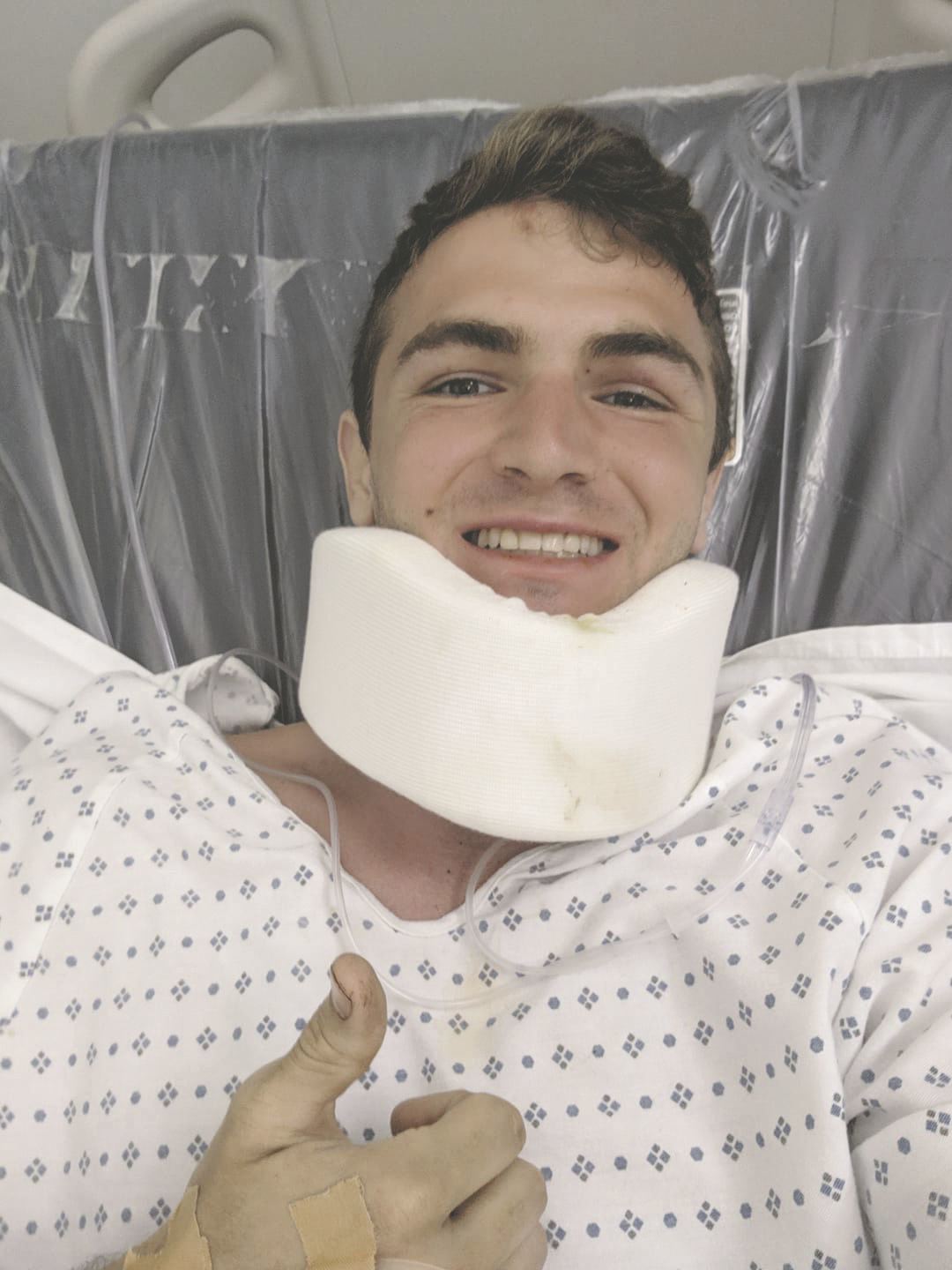 The main injury Clay Chastain suffered during his fall while climbing the volcano, Mt. Liamuiga, in St. Kitts was a skull fracture. The injury has prevented him from flying commercial. Clay and his wife Acaimie are expected to be airlifted from St. Kitts to Ft. Lauderdale, Florida later today.