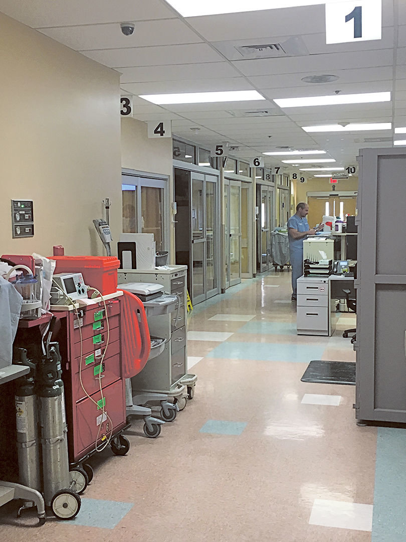 The $10.4 million emergency room renovation will triple the size of the current facility and add 5-7 more patient beds.