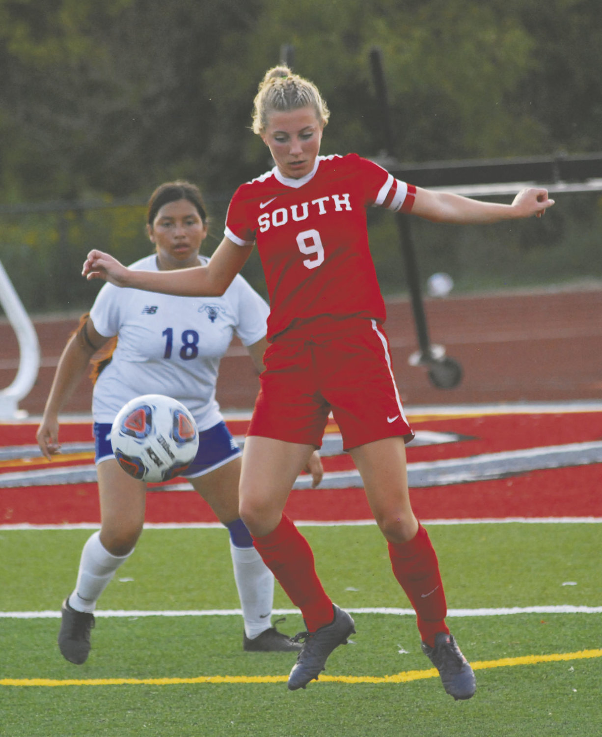 Southmont senior Lexie Odum found the back of the net twice in the Mountie's 3-0 shutout win over Frankfort on Tuesday.