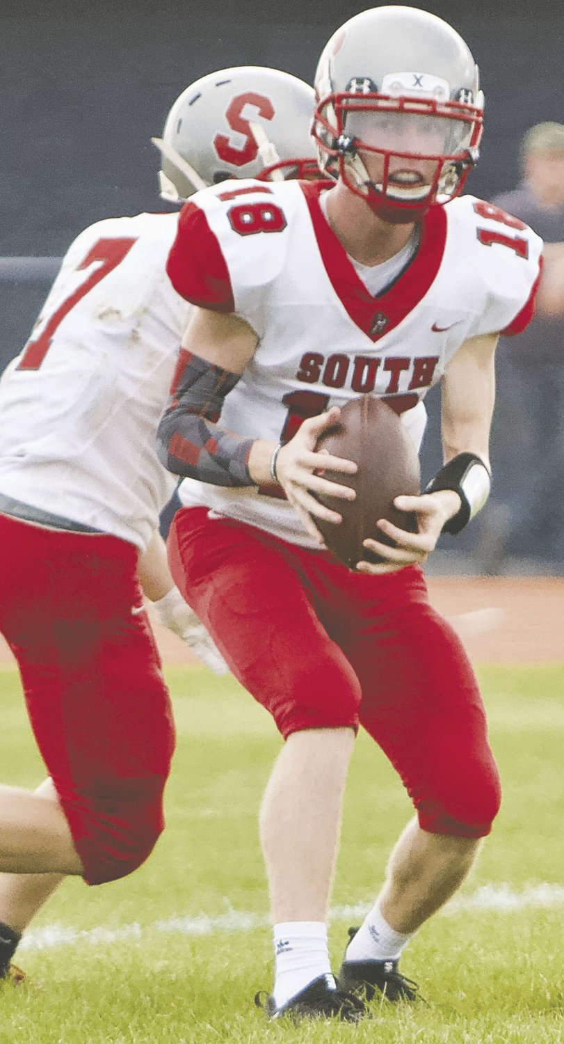 Southmont sophomore Trent Jones is in his first year as the Mountie's quarterback.
