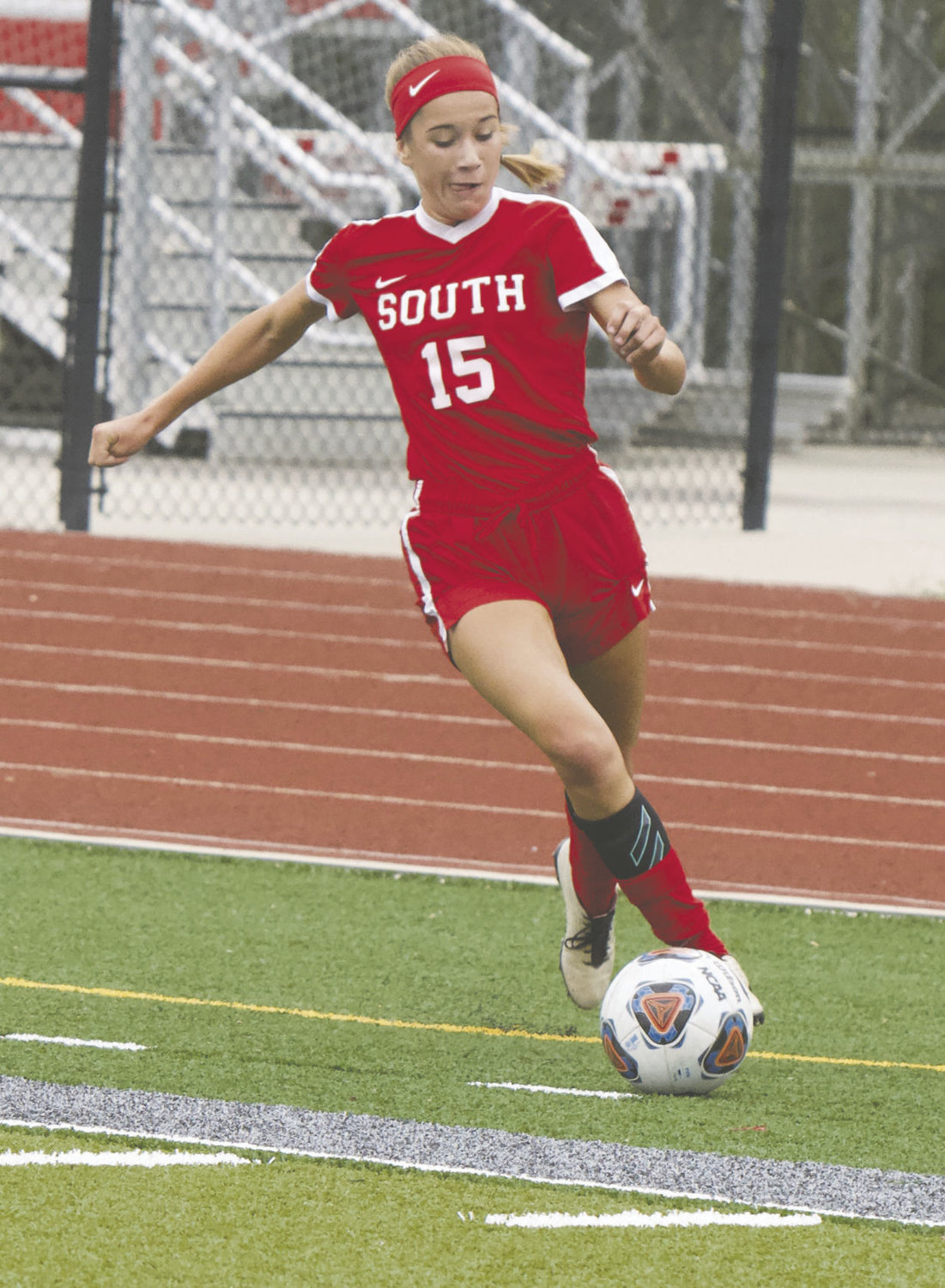 Marissa Craig makes a move with the ball in Southmont's 5-1 win over South Vermillion on Thursday.