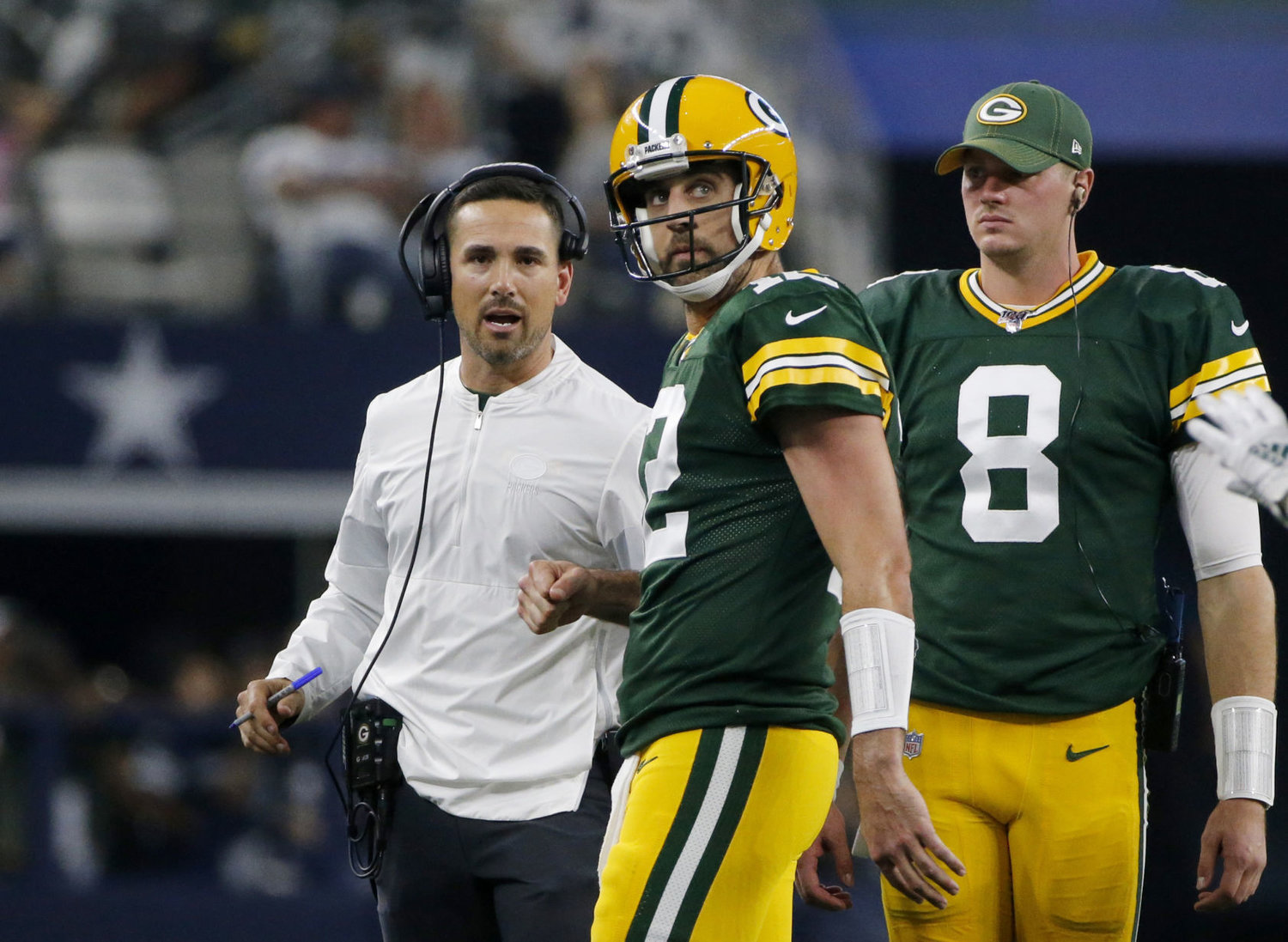 Packers rookie Tim Boyle bought himself a Rodgers jersey