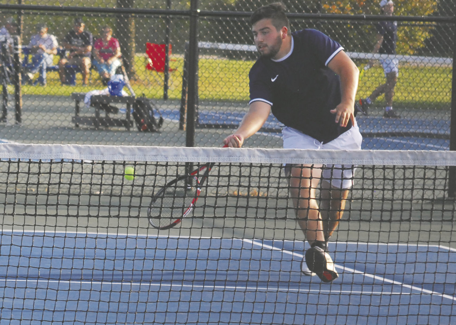 Fountain Central senior Denton Otero and double's partner Jacob Keeling fell 6-4, 7-5 to Covington's Myles and Nolan Potter in the Wabash River Conference double's semifinals on Monday evening.