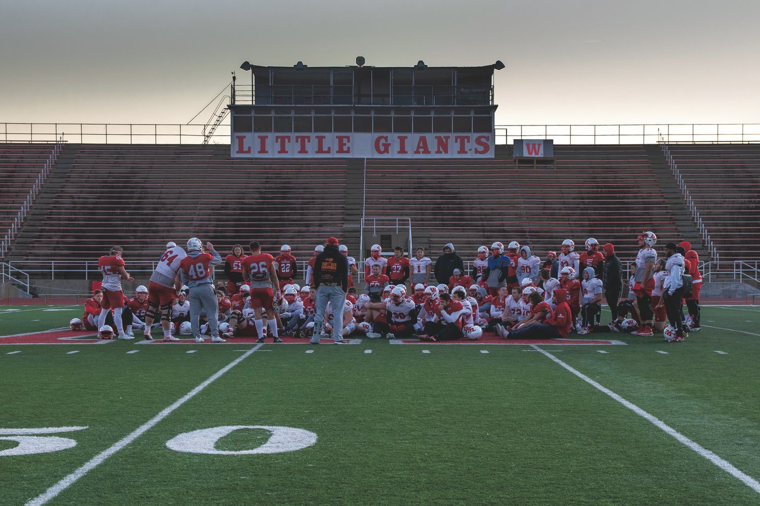 Wabash wraps up the final practice at Little Giant Stadium this past week.