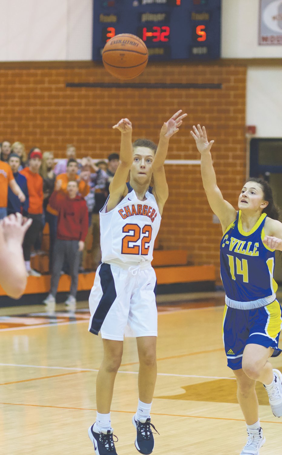 North Montgomery's Maddie Moseley led the Chargers past the Athenians in the consolation game with 13 points.
