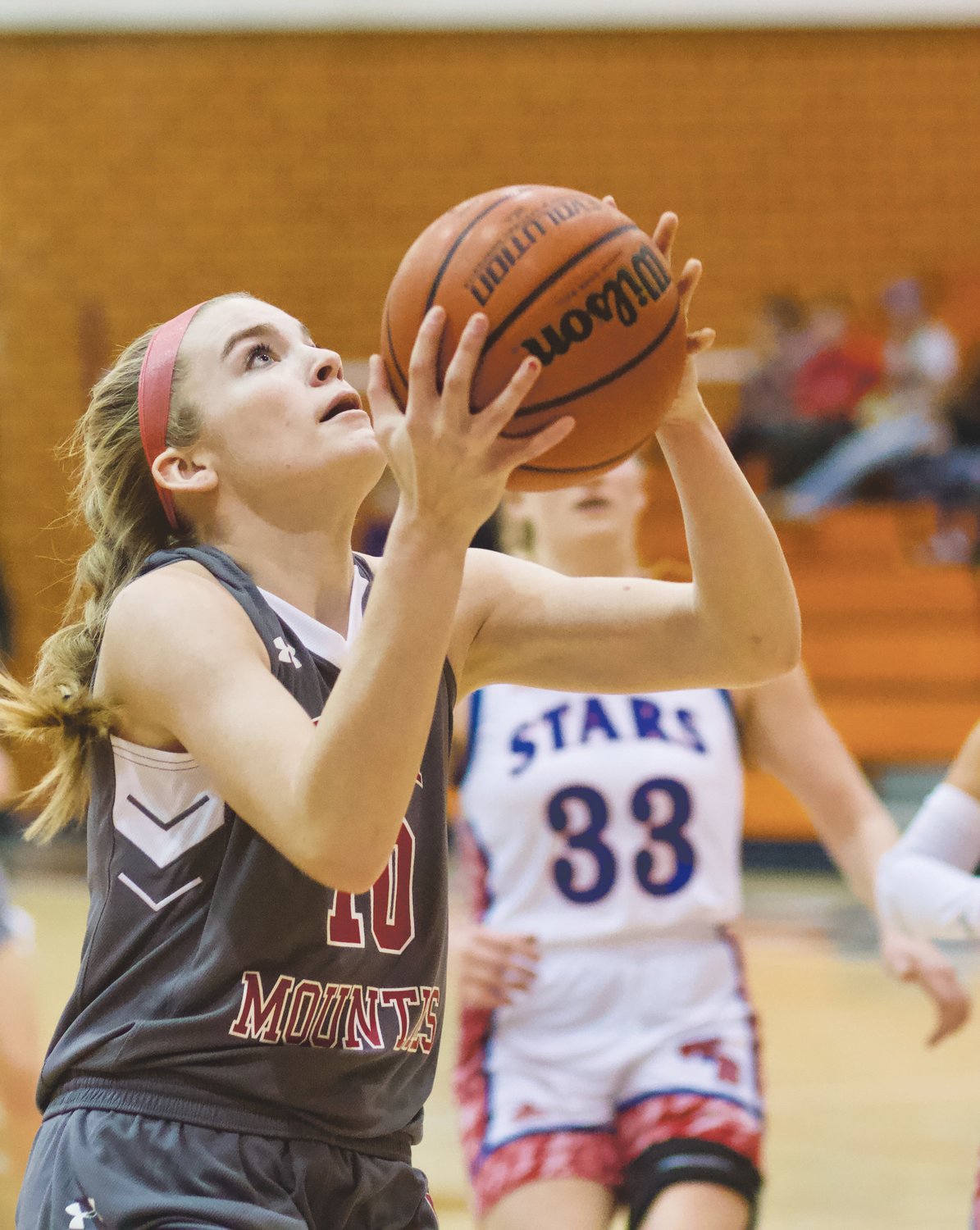 Sidney Veatch looks to score against Western Boone in the Sugar Creek Classic Championship game. The junior was named to the all-tourney team.