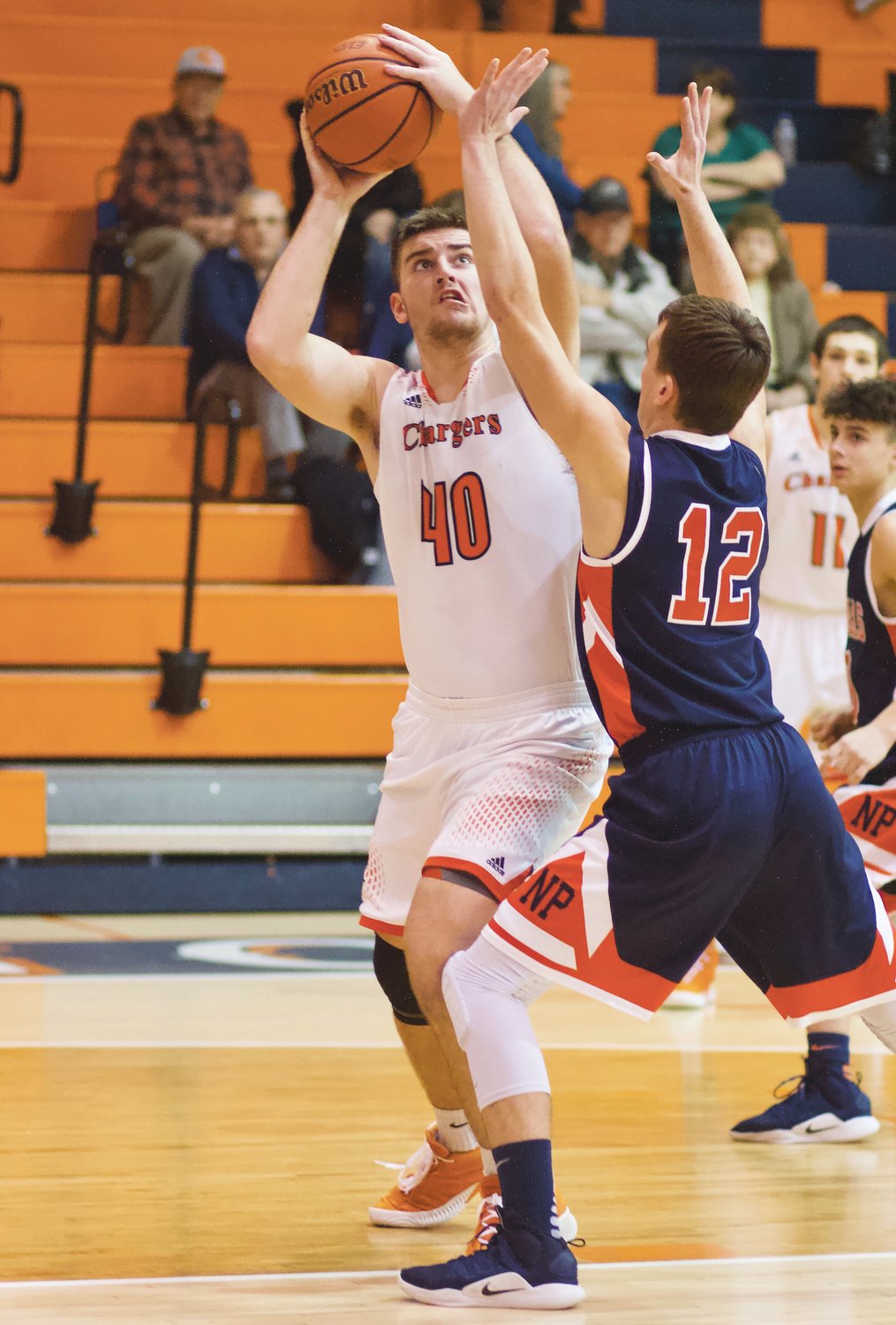 North Montgomery's Jack Thompson scored nine points in the Chargers game against North Putnam last season.
