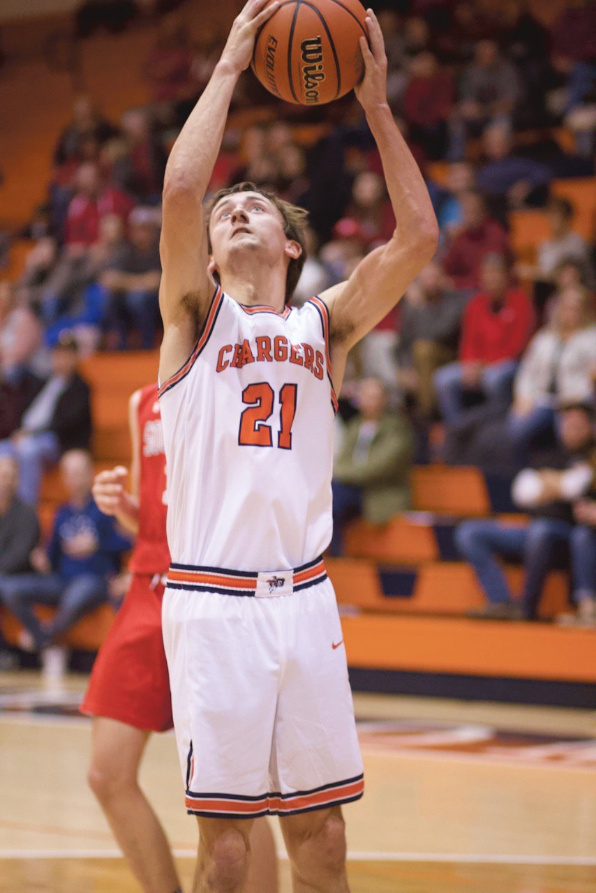 North Montgomery's Kade Kobel led the Chargers with 13 points in their 49-45 loss to Southmont on Friday.