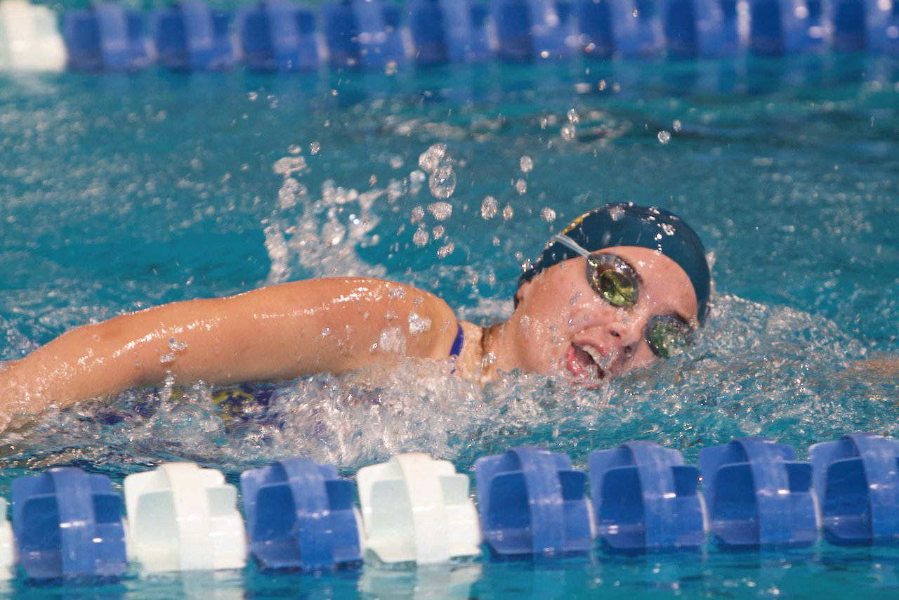 Crawfordsville's Cathleen McGrady placed second in the 500 freestyle.