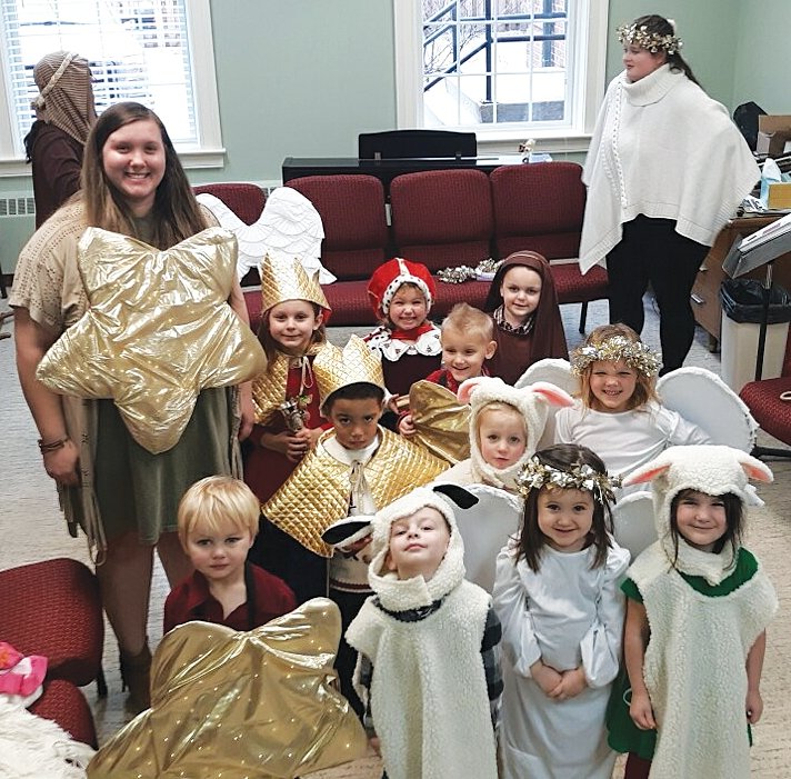 Rainbows and Rhymes Preschool brought in the holiday spirit with their annual Christmas program. The program included Christmas songs, a live nativity, and a visit from a special guest, Santa, along with plenty of Christmas cookies!