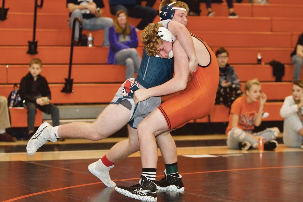 North Montgomery's Dylan Braun competes for the Chargers.