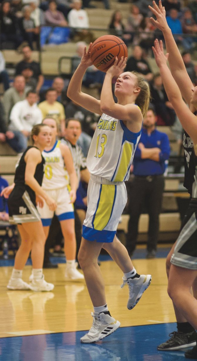 Crawfordsville's Lauren Kellerman led the Athenians with 20 points in a 55-43 loss to Parke Heritage.