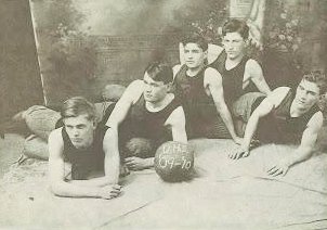 Darlington Basketball 1909 -1910 Pictured: L-R Lloyd Stewart, Lowell Cornell, Harry