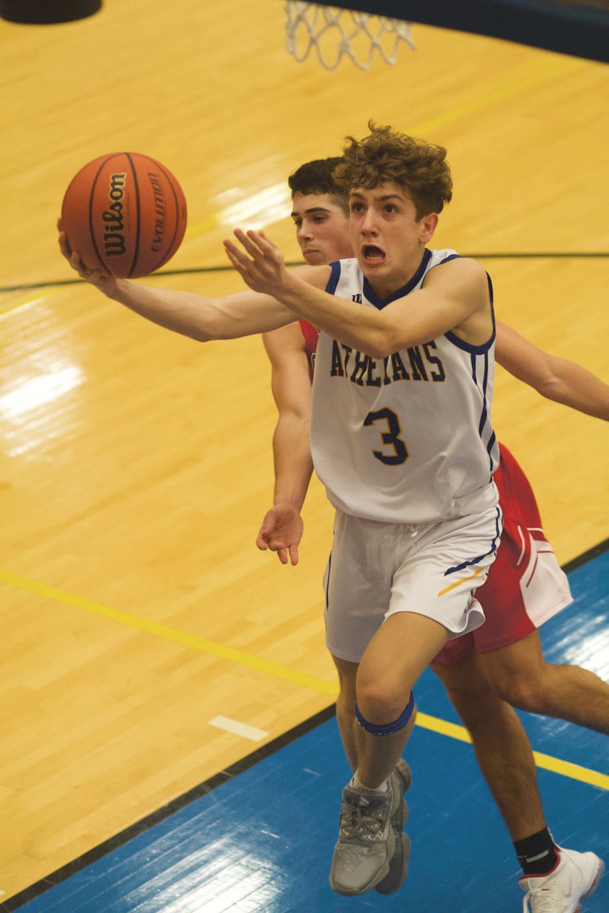 Crawfordsville's Ty Lynas led all scorers with 19 points off the bench for the Athenians.