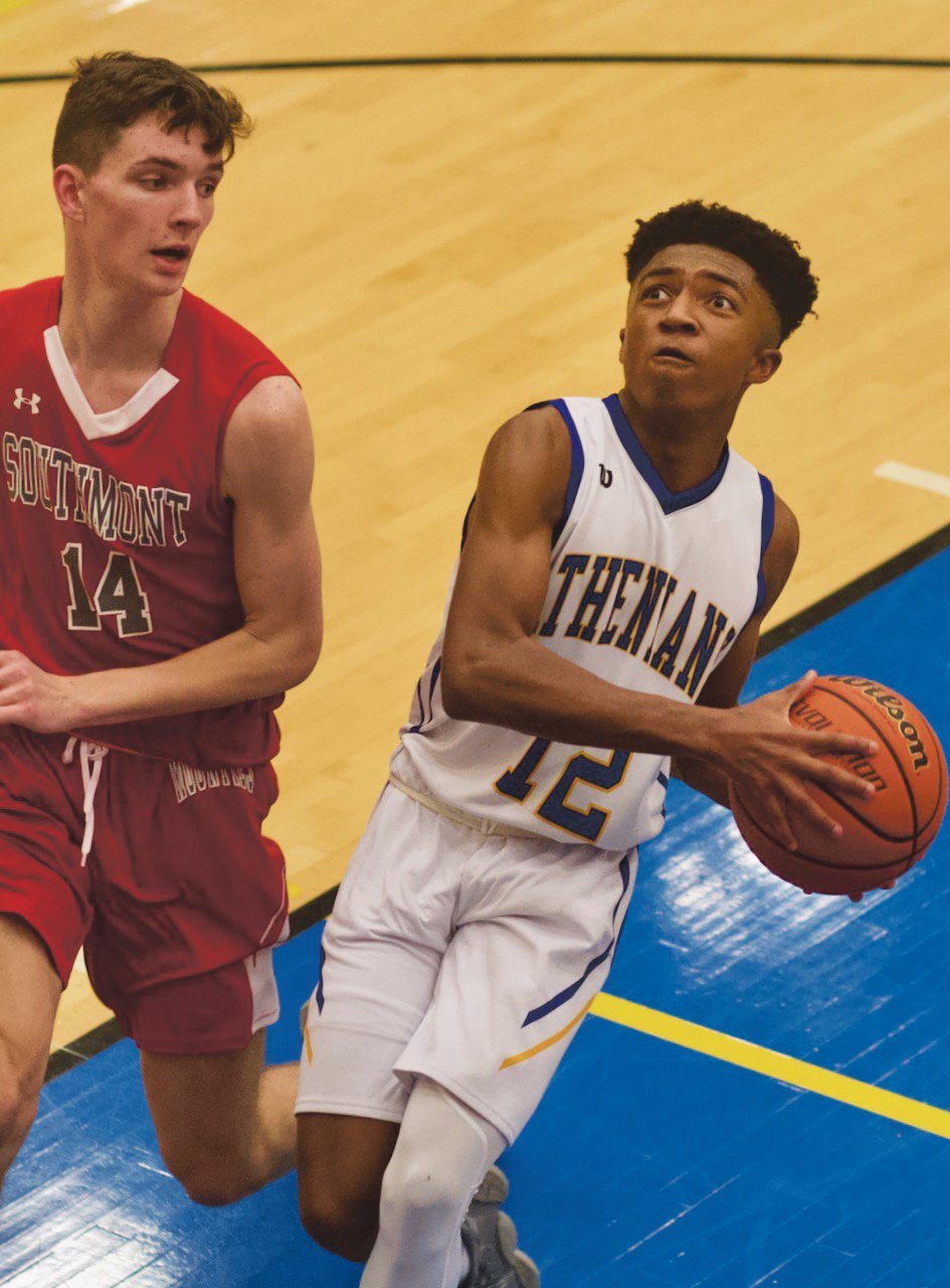 Crawfordsville's Ziair Morgan scored 10 points in the Athenians blowout win over Southmont.