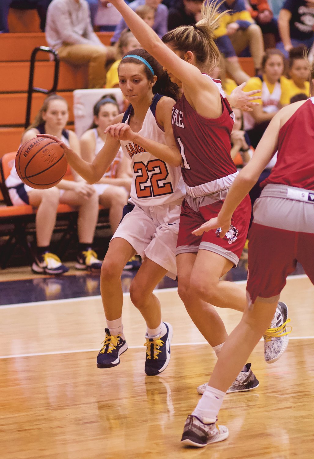 Maddie Moseley led the Chargers with six points in a 72-24 Sagamore Conference loss to Danville.