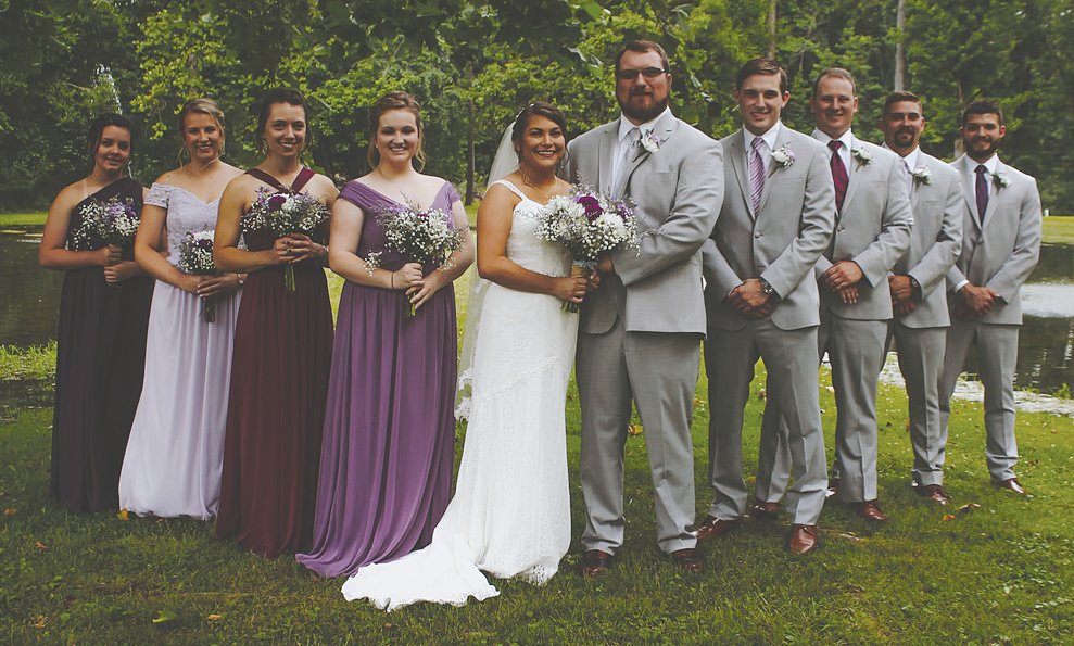 Brennan Kaylee Pool and Matthew Todd Reynolds, Crawfordsville, exchanged wedding vows July 6 at the Crawfordsville Country Club.