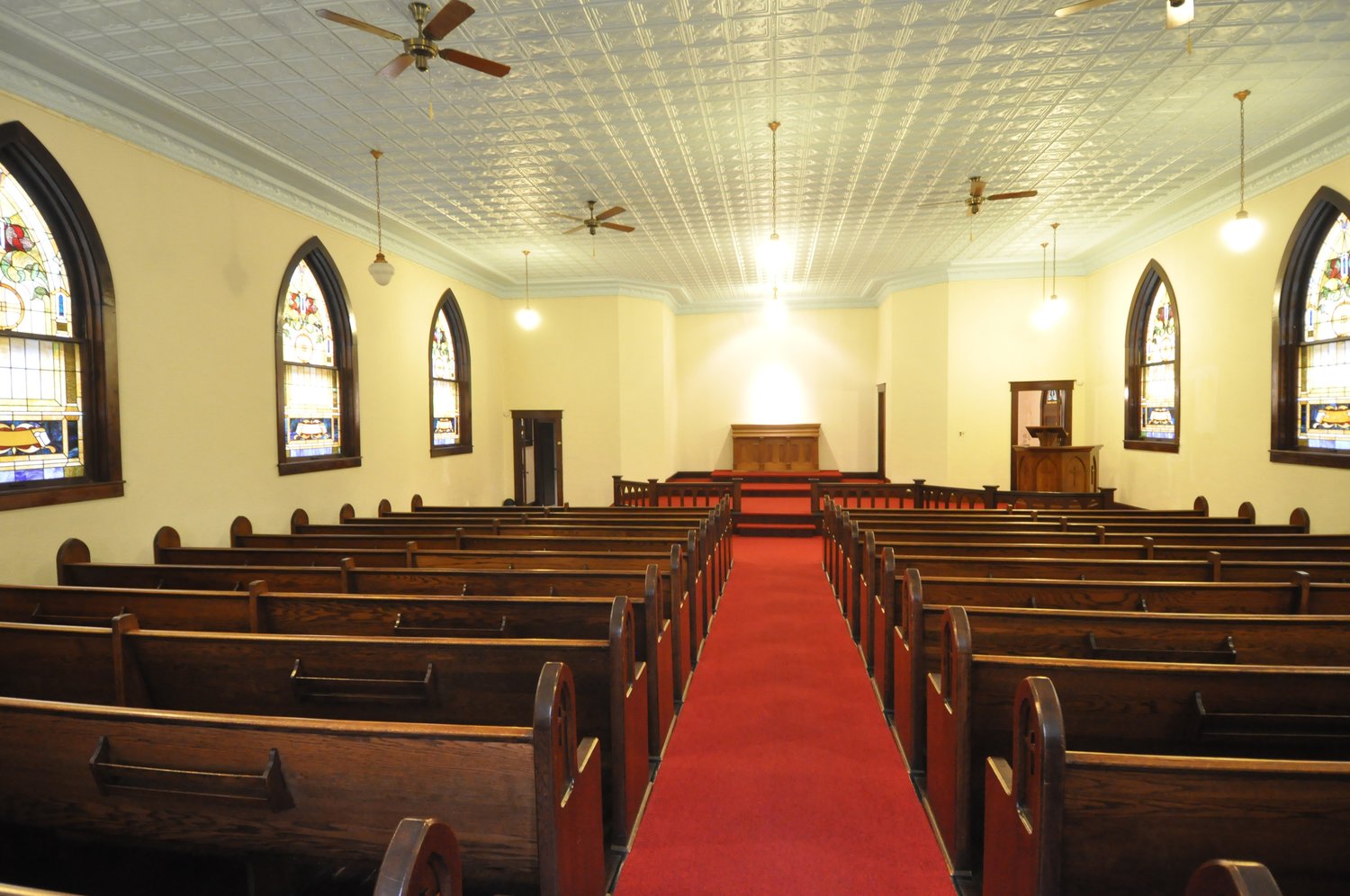 The sanctuary of the former Phanuel Lutheran Church is available for weddings at the Historic Lutheran Church Event Center. An open house is set for Feb. 8.