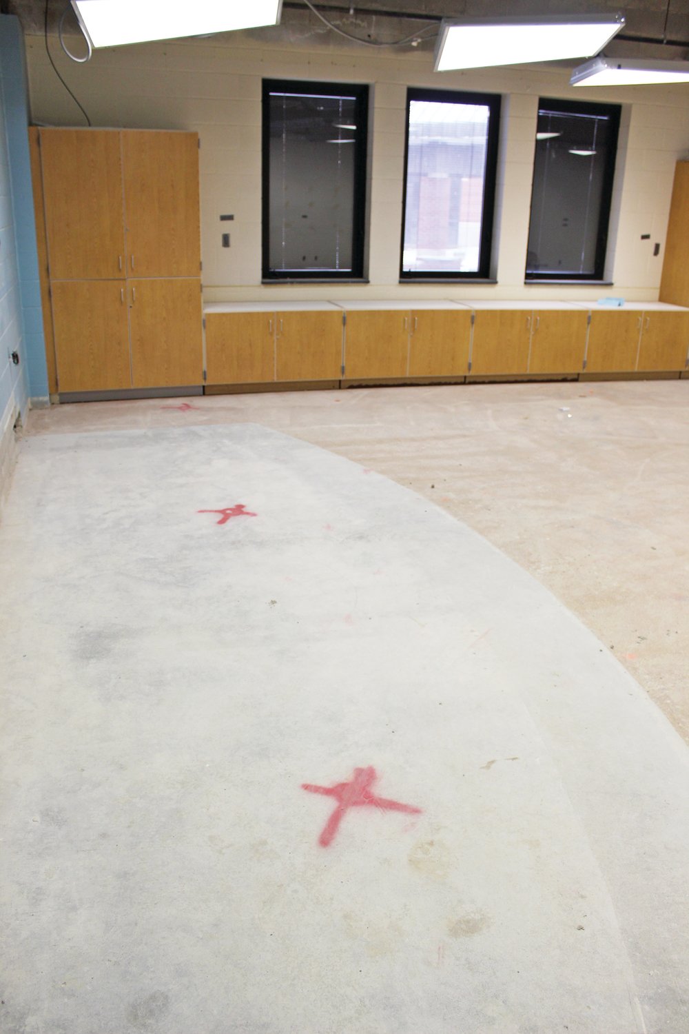 Renovations at Crawfordsville High School include the classroom improvements. The former stage of the drama room has been taken up to make room for such upgrades.