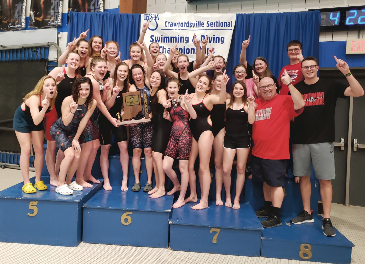 Southmont celebrates its first sectional title since 2001.