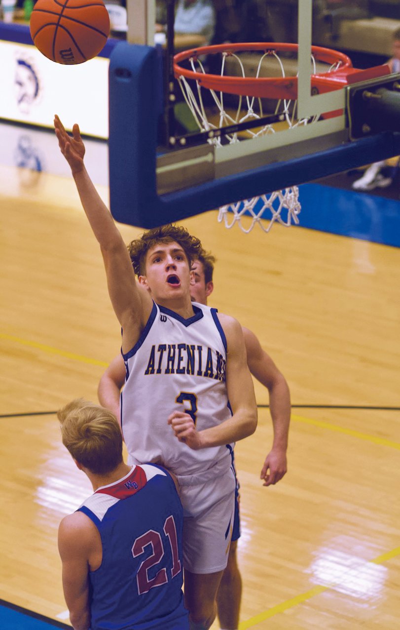 Ty Lynas scored six points off the bench for the Athenians in a 67-60 win.
