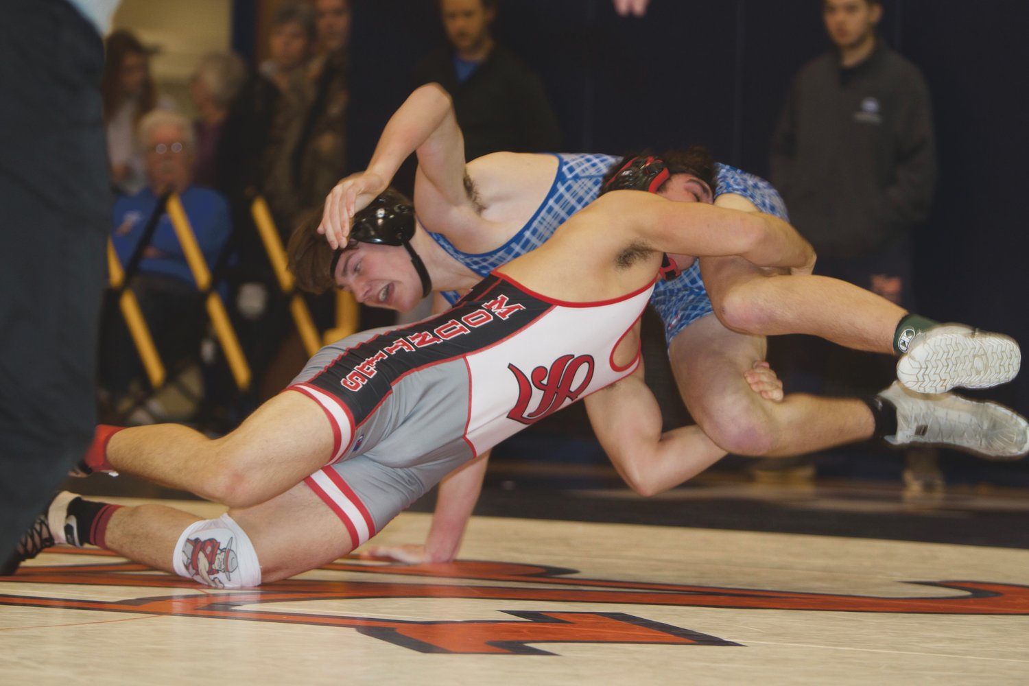 Southmont's Riley Woodall advanced to the finals at 182 before falling to North Montgomery's Dawson McCloud at the regional on Saturday at North Montgomery.