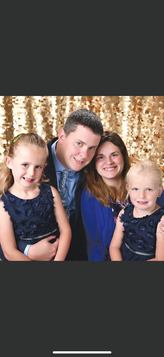 Craig Carrell with his wife, Lagora and daughters, Aaleeah and Vera. Carrell is the senior pastor at First Community Chruch in Lebanon.