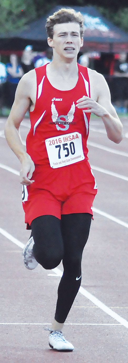 Southmont grad Justin Lowe competes in the 2016 track and field state finals. Lowe's college career at IU East concluded last week with the cancellation of the spring sports season.
