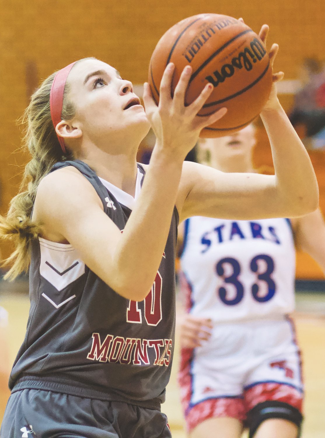 Southmont junior Sidney Veatch was name first-team All-SAC after averaging a double-double this season.